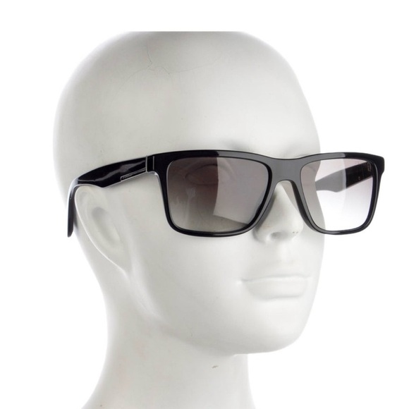 Prada SPR19S Black Square Sunglasses Rimless Gradient Lenses with Case - Picture 2 of 6